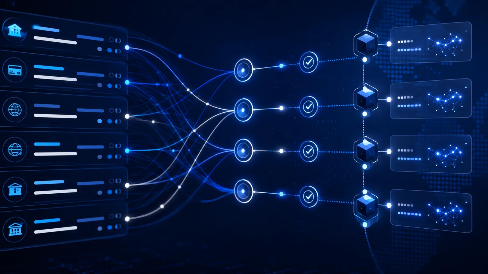 Finance data, people, and evidence controls connected through approved workflow checks