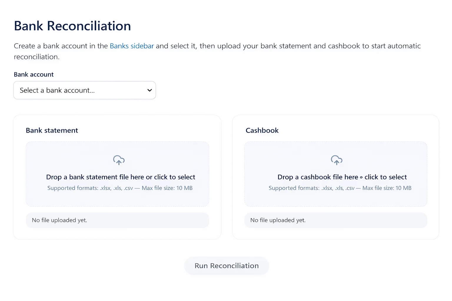 Aidfine upload screen